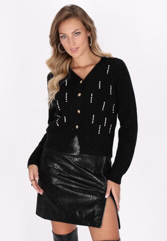 Cardigan faina en noir : devant