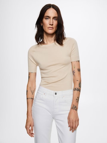 MANGO Regular Jeans 'Elle' in Weiß