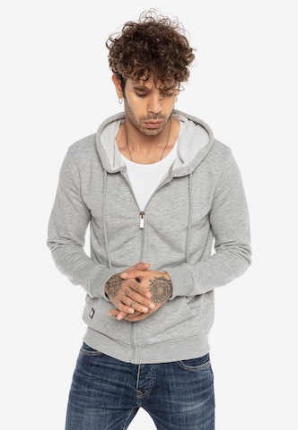 Redbridge Sweatjacke 'New Haven' in Grau: predná strana