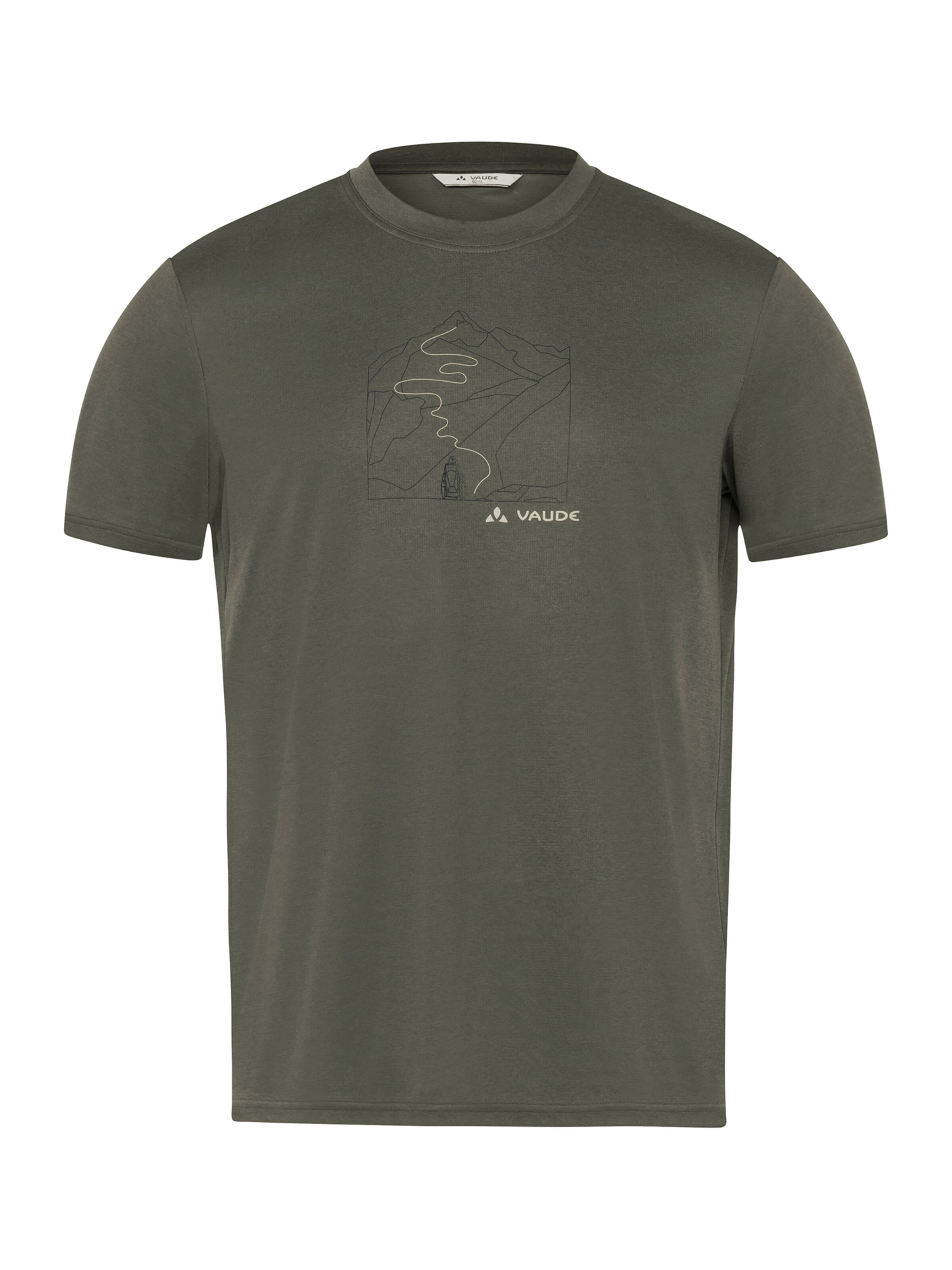 VAUDE Functioneel shirt in Groen: voorkant