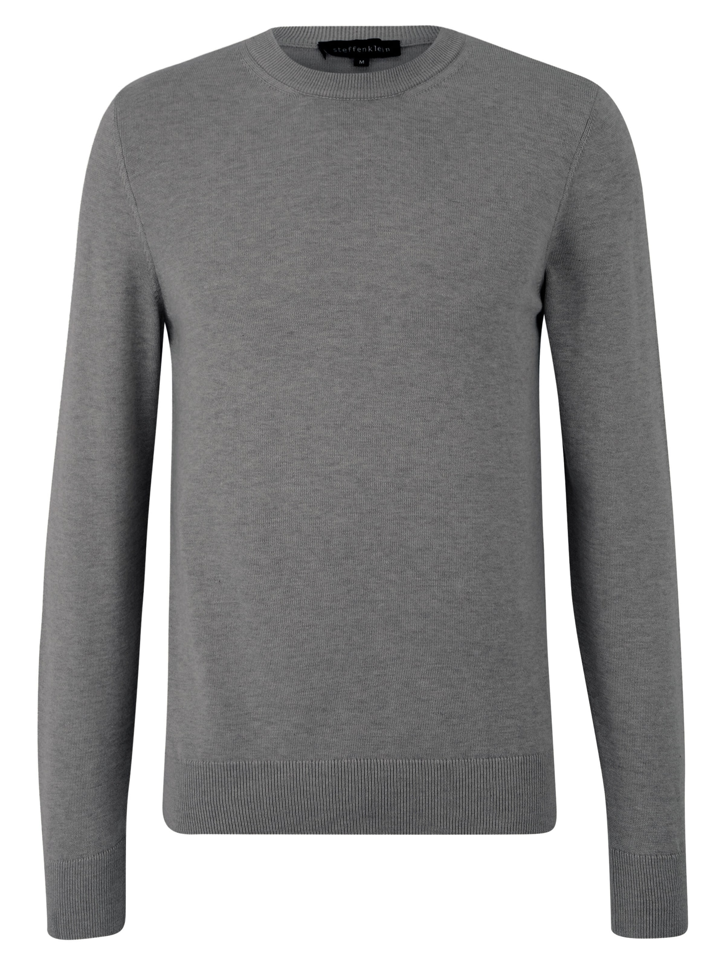 Steffen Klein Trui in Grijs: voorkant