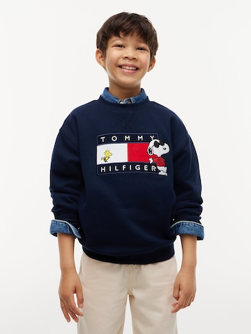 Felpa 'Peanuts' di TOMMY HILFIGER in blu: frontale