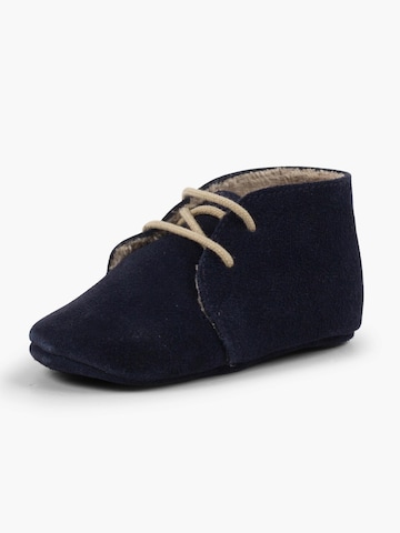 Pisamonas - Bota em azul: frente