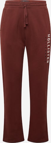 Regular Pantaloni de la HOLLISTER pe roșu: față