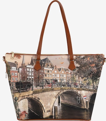 Y Not? Shopper 'Yesbag' in Bruin: voorkant