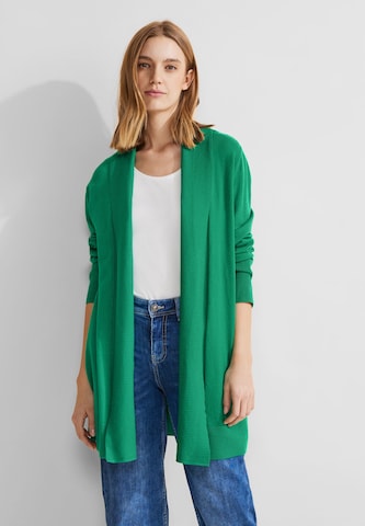 STREET ONE Knit Cardigan in Green: front