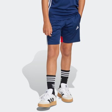 ADIDAS PERFORMANCE Regular Sports trousers 'Tiro 25 Essentials' in Blue: front