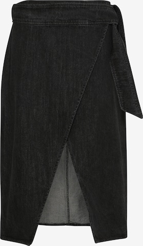 SOAKED IN LUXURY Skirt 'Alba' in Black Denim ABOUT YOU