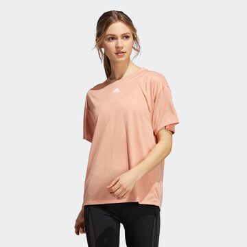 T-shirt fonctionnel ADIDAS SPORTSWEAR en rose : devant