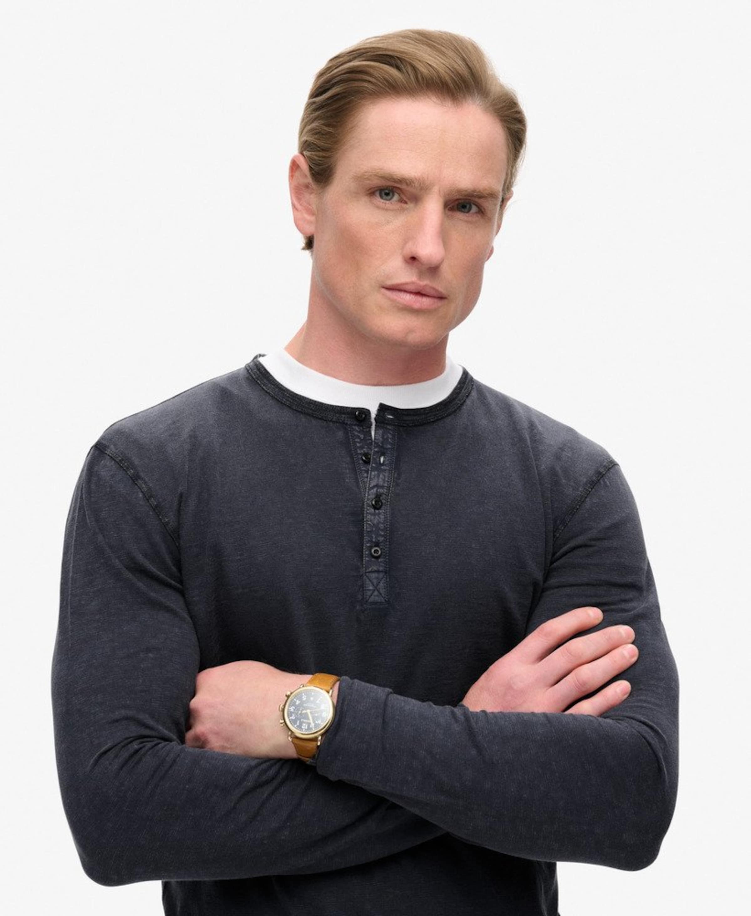 T-Shirt 'Grandad' Superdry & Co en beige