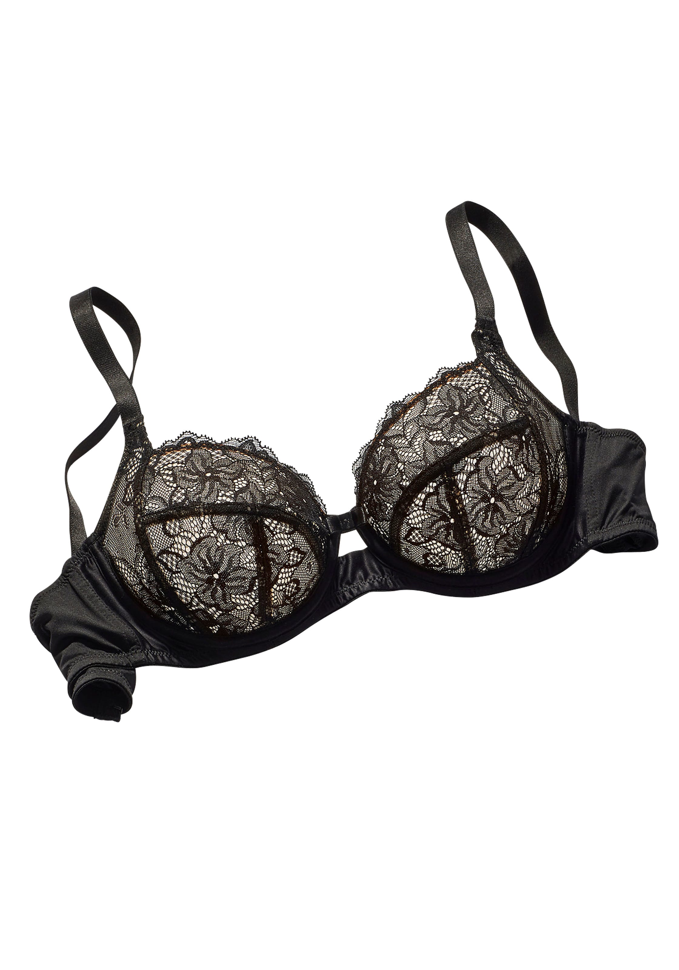 PETITE FLEUR GOLD Push-up Nedrček | črna barva: sprednja stran