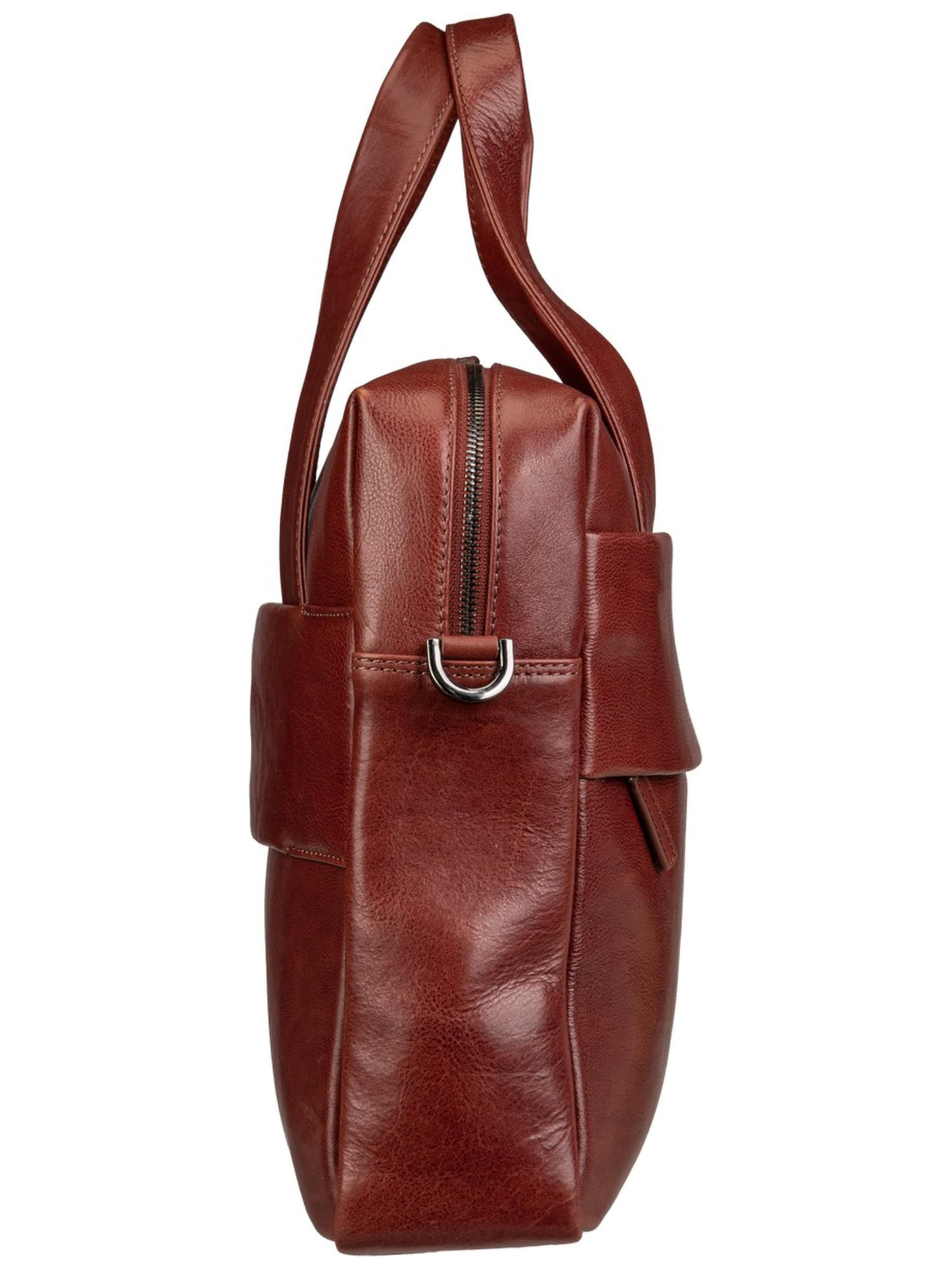Braun Büffel Document Bag 'Arezzo' in Brown