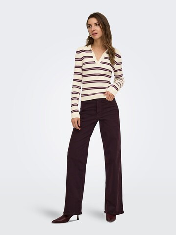 Wide Leg Jean 'ONLMadison' ONLY en rouge