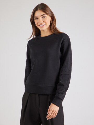 Herrlicher Sweatshirt 'Coralia' in Black: front