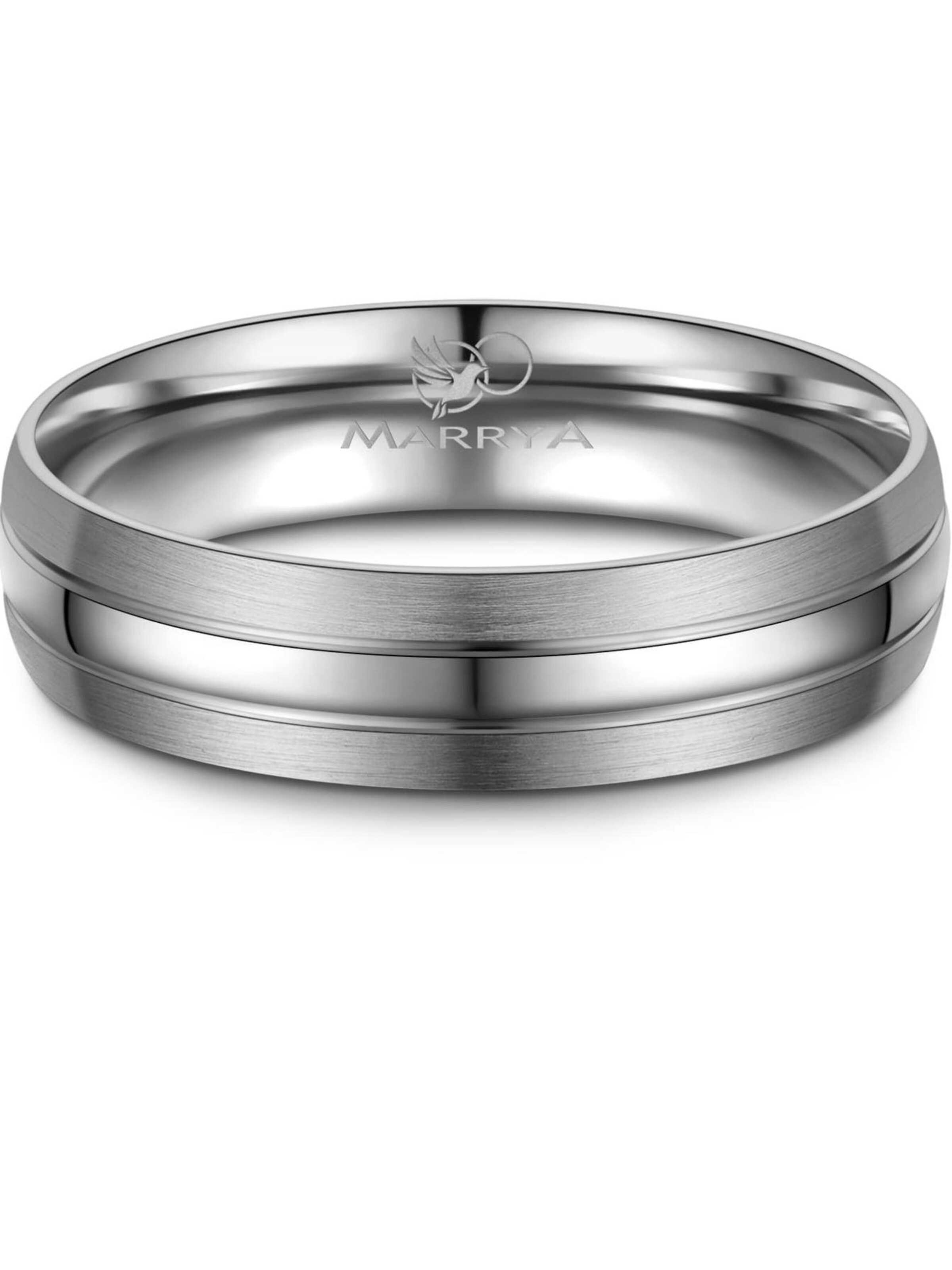 MARRYA Ring 'MARRYA TI-20 Ehering aus Titan'‌‌‌‌ in Silber