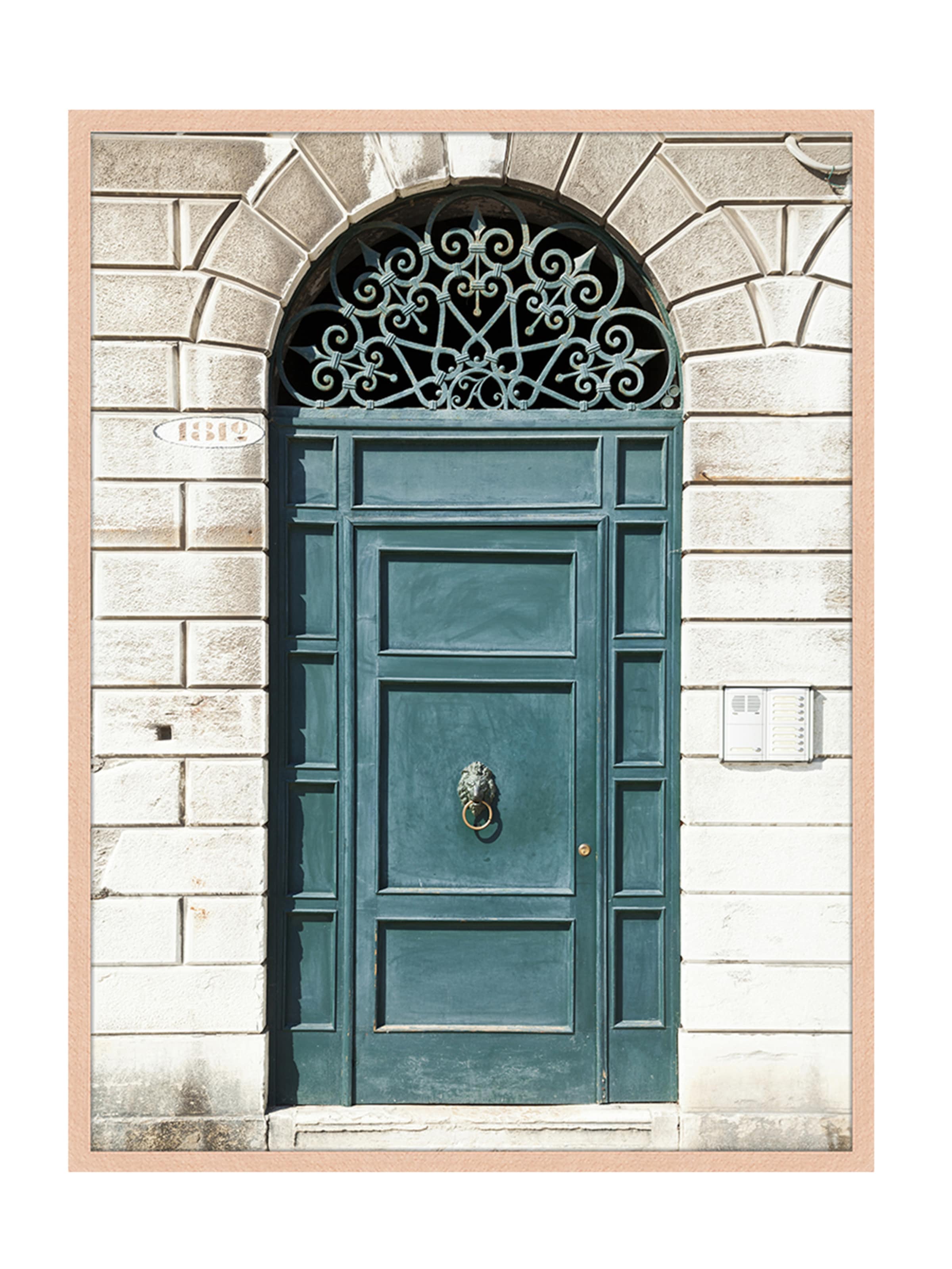 Liv Corday Image 'Vintage Green Door' in Mixed colors: front