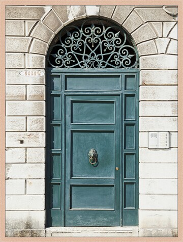 Liv Corday Bild 'Vintage Green Door' in Mischfarben: predná strana