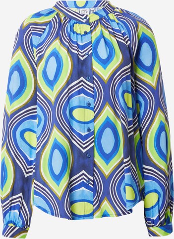 Emily Van Den Bergh Blouse in Blauw: voorkant