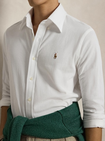 Coupe slim Chemise Polo Ralph Lauren en blanc