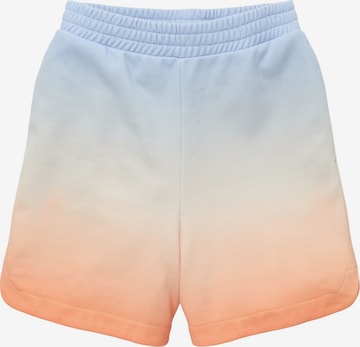 Wide leg Pantaloni di TOM TAILOR DENIM in arancione: frontale