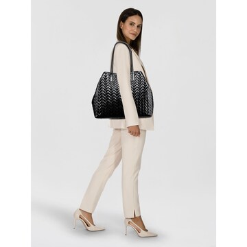 Borsa a spalla 'Cheryl' di GUESS in nero: frontale