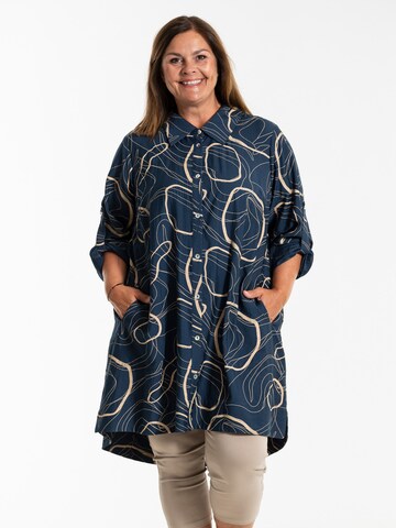 GOZZIP Tunic 'Arna' in Blue: front