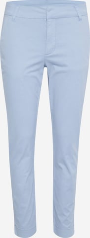 Coupe slim Pantalon 'Mette' Kaffe en bleu : devant