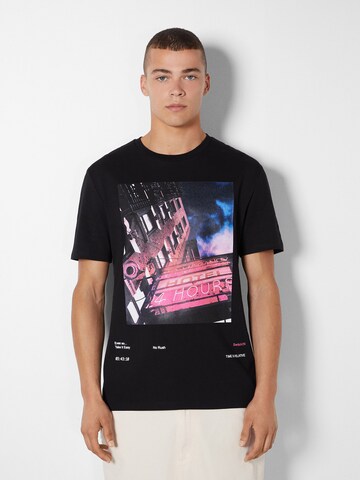 Bershka T-Shirt in Schwarz: predná strana