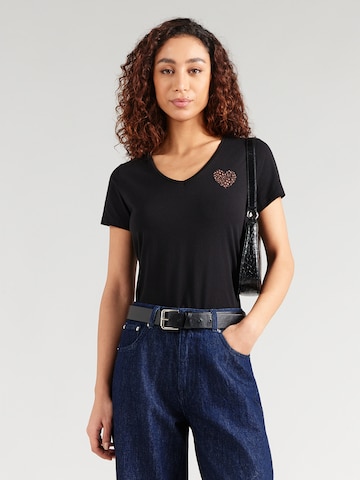 PIECES Shirt 'PCNEW BILLY' in Black: front