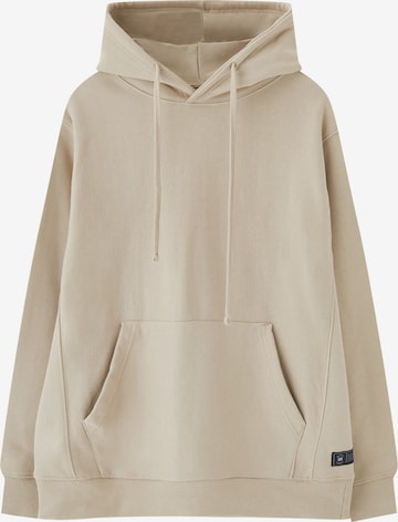 Pull&Bear Sweatshirt in Beige: front