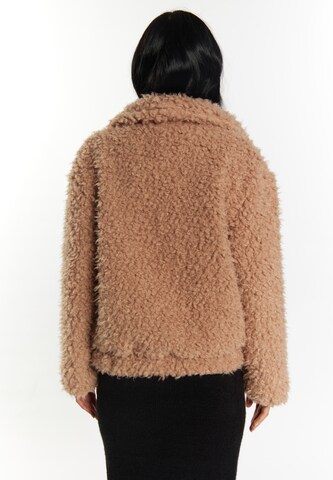 Giacca invernale di faina in beige