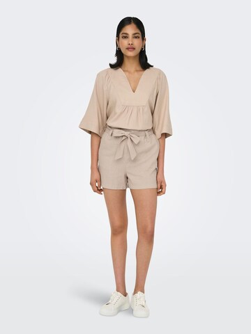 ONLY Bluse 'ONLCaro' i beige