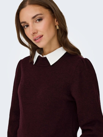 JDY Sweater 'JDYRUE' in Brown