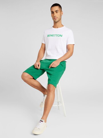 UNITED COLORS OF BENETTON Тениска в бяло