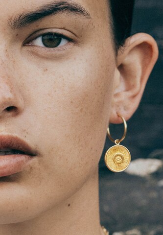 Haze&Glory Ohrring 'Evil Eye' in Gold