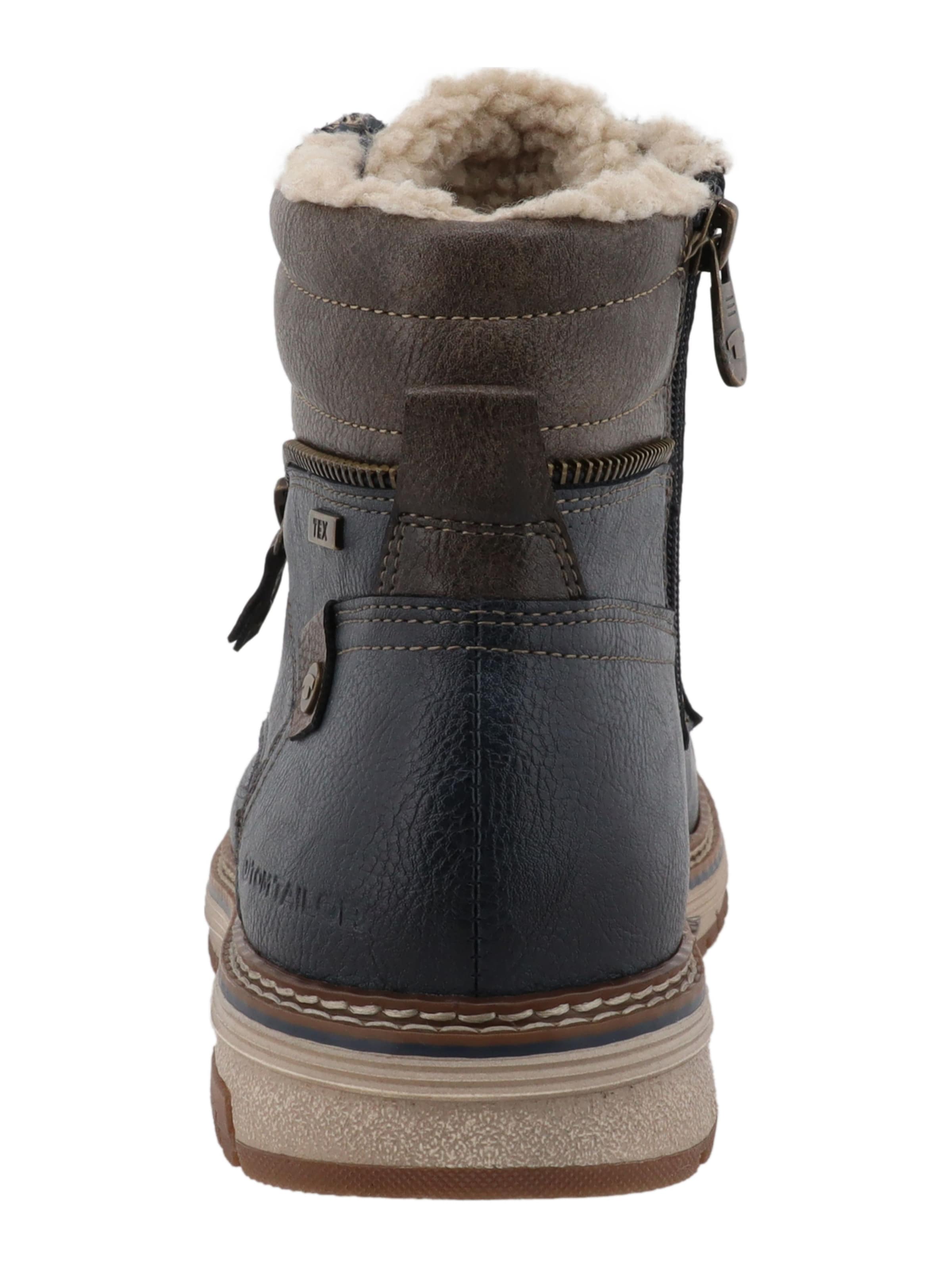 TOM TAILOR - Botas con cordones en azul