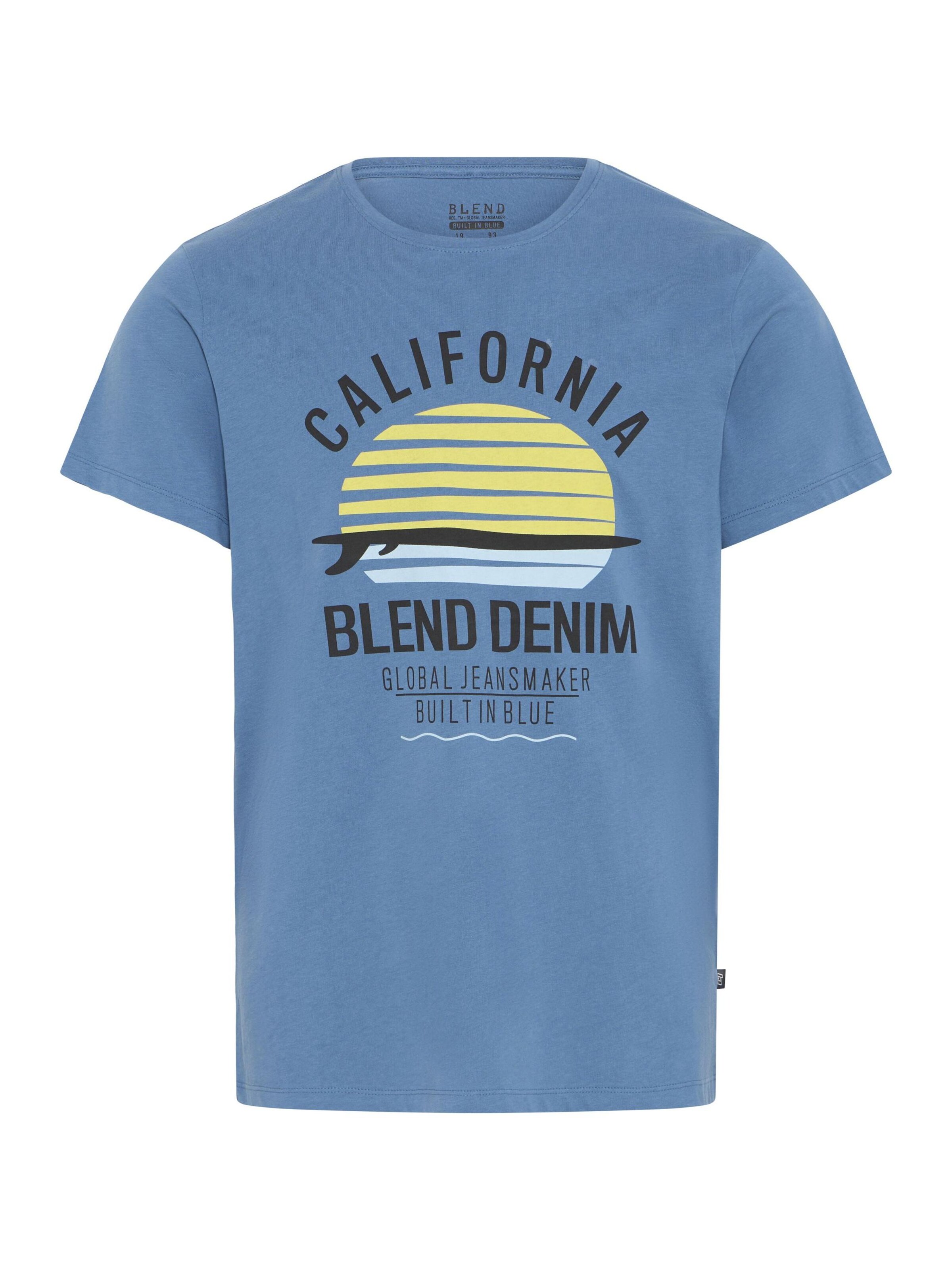 BLEND - Camisa 'Califo' em azul: frente