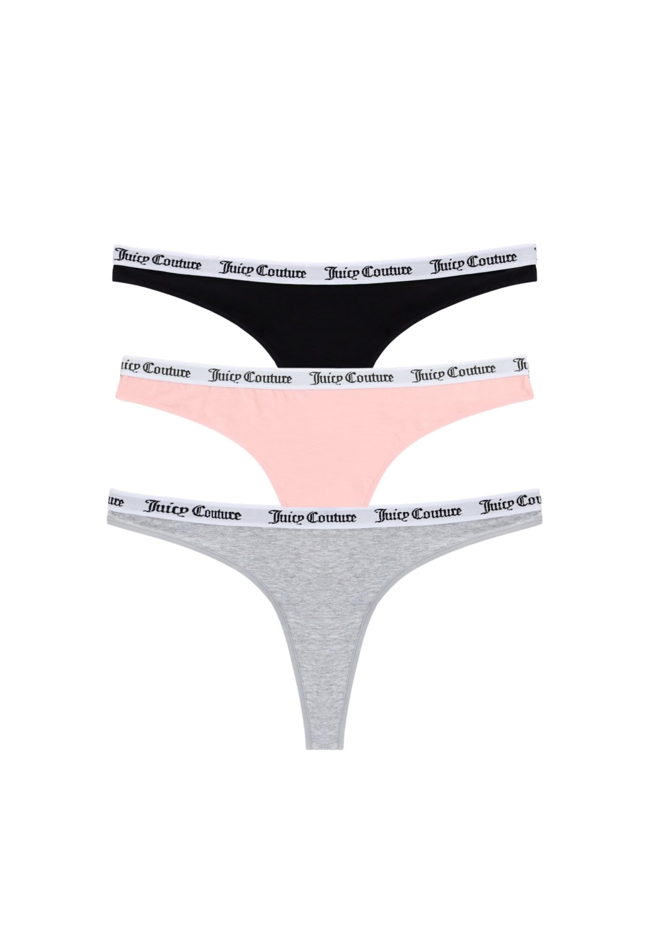 pelēks Juicy Couture Stringu biksītes 'Dana': no priekšpuses