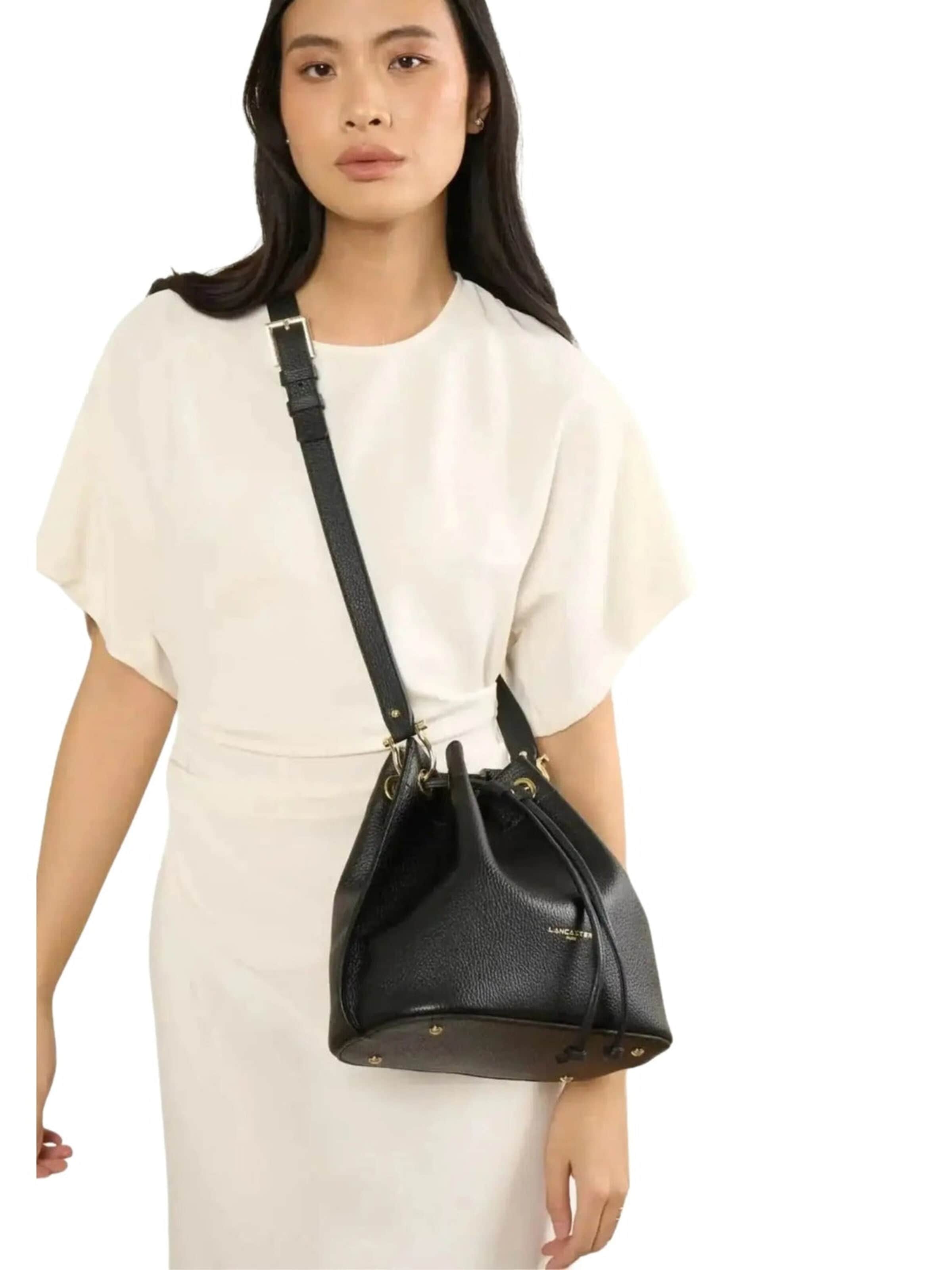 LANCASTER ParisVrećasta torba 'Lancaster Bourse Alba Double M Noir/Nude' - crna boja