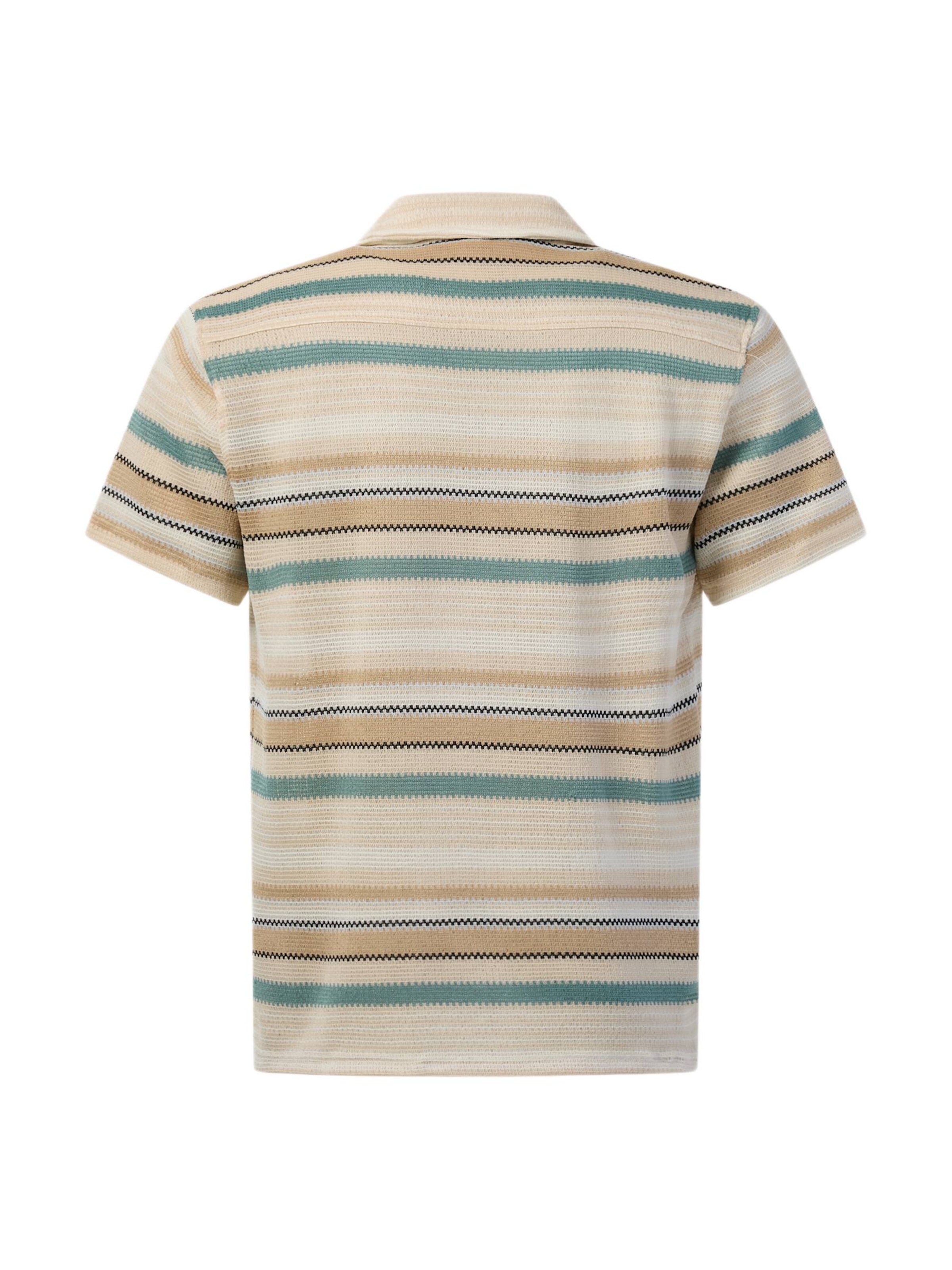 Denim Factory Comfort fit Button Up Shirt 'Resort' in Beige: front
