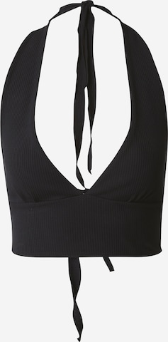 VIERVIER Top 'Philine' in Schwarz: Vorderseite