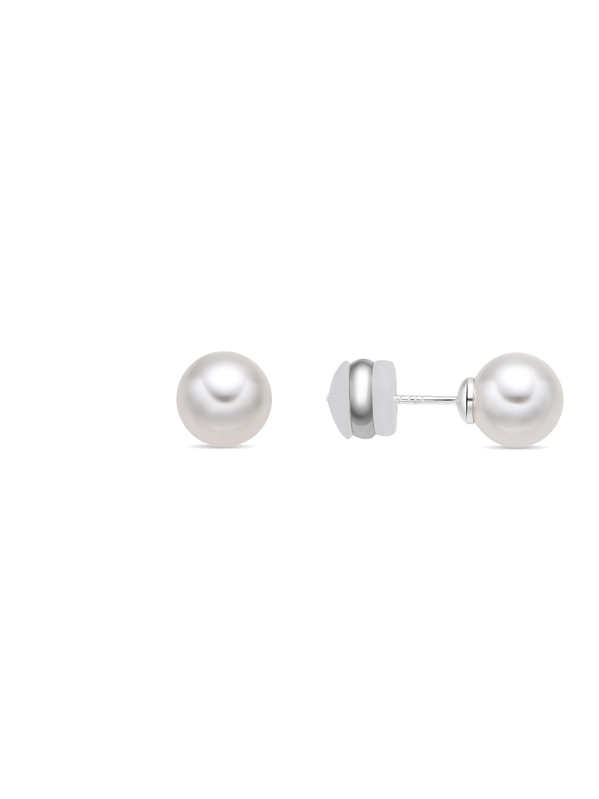 Boucles d'oreilles 'Wasai' Luxenter en blanc : devant