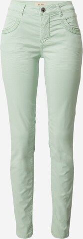 MOS MOSH Slim fit Pants in Green: front