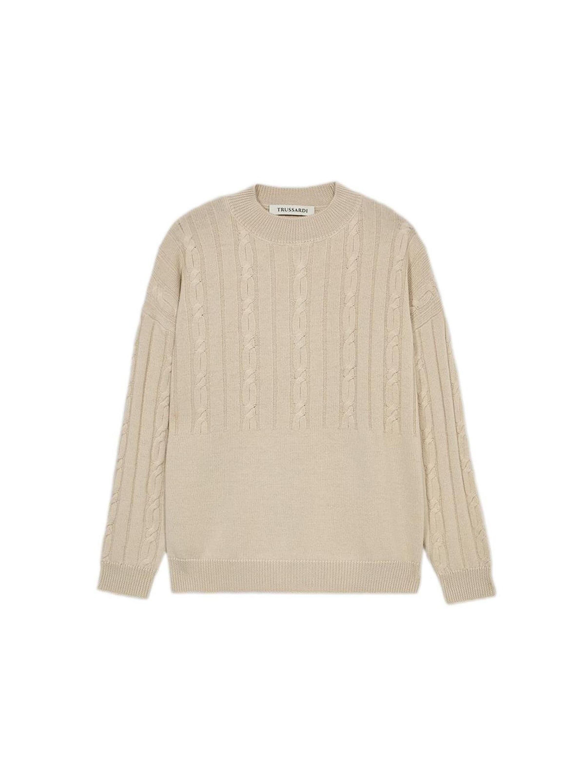 Trussardi - Jersey en beige: frente