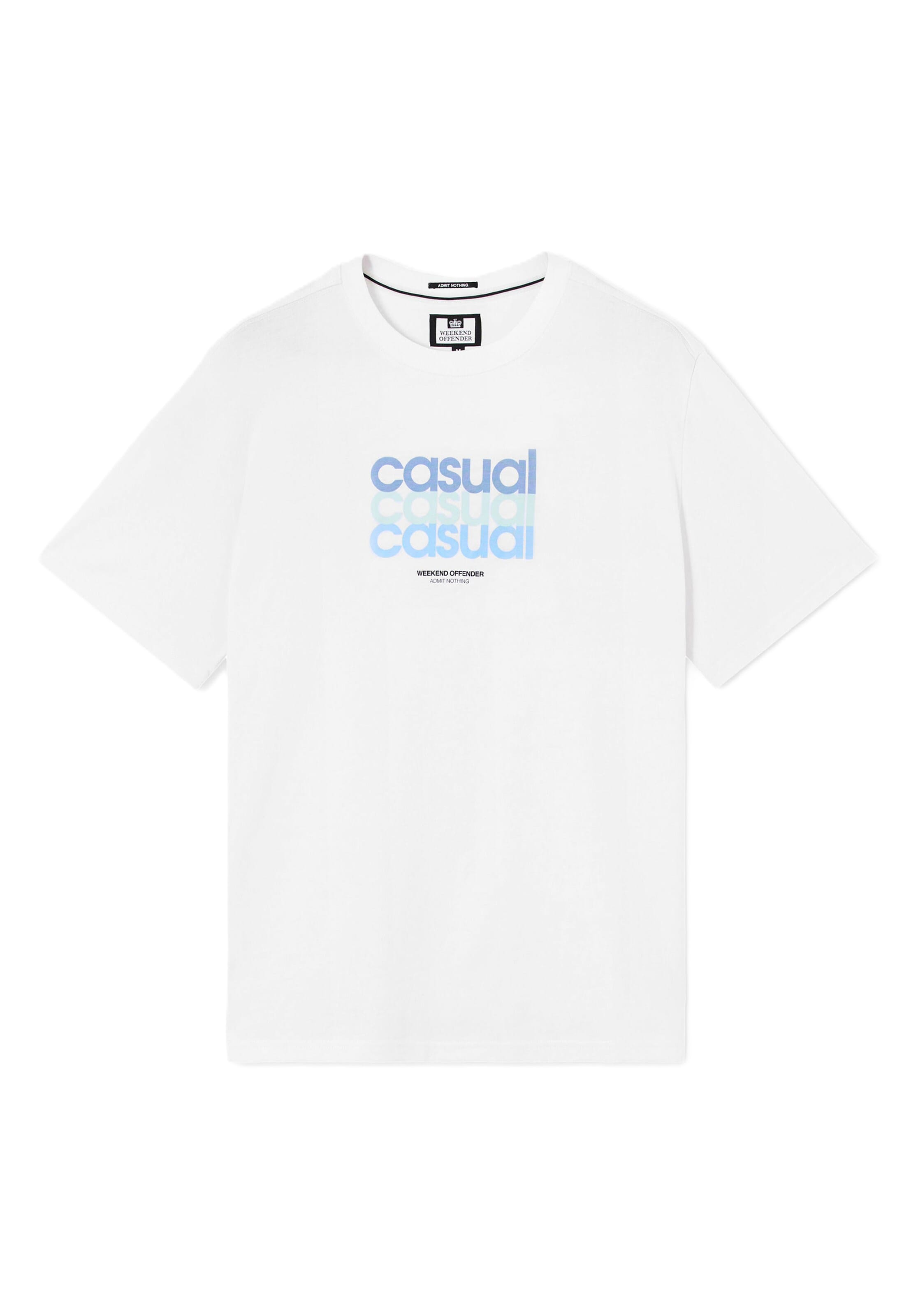 Weekend Offender Shirt 'W.O.L.' in White: front