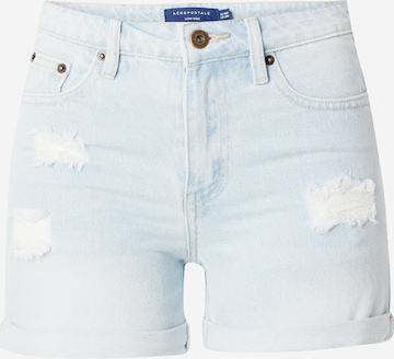 mėlyna AÉROPOSTALE Prigludęs Džinsai: priekis