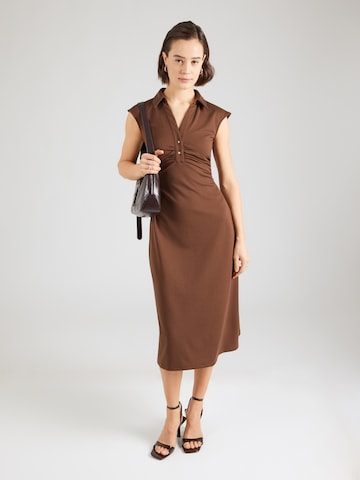 ABOUT YOU Šaty 'Biba' - Hnedá: predná strana