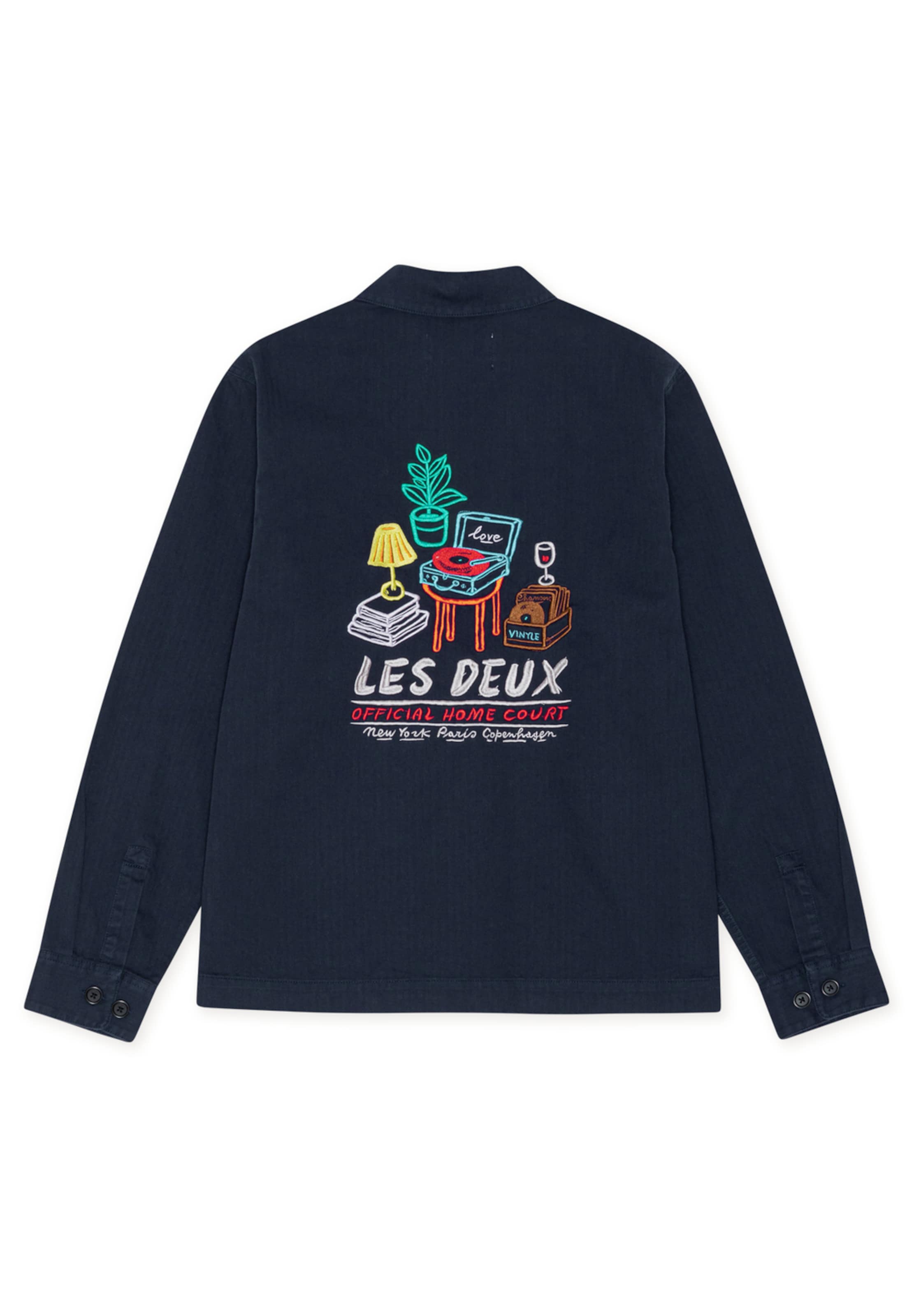 Les Deux - Chaqueta de entretiempo 'Artist' en azul