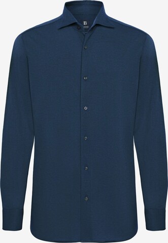 Chemise Boggi Milano en bleu : devant