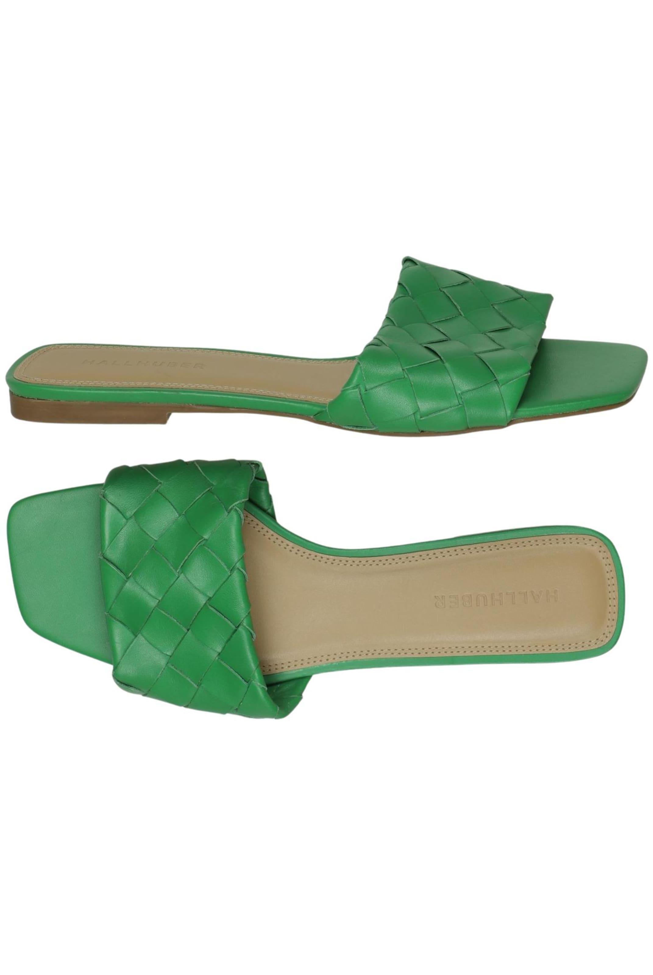 HALLHUBER Sandalen 39 in Grün: Vorderseite